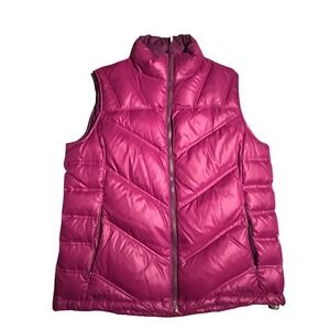 Goose Down CABELAS Puffer Vest Jacket Womens 650 Quilted Fuchsia Packable Medium